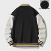 Trendy Men's Autumn Patchwork Printed Baseball Jacket - Street Style Hong Kong Fashion