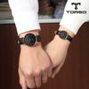 Toleuso T41L-Rbbk Классические кварцевые парные часы Мужские и женские кожаные часы