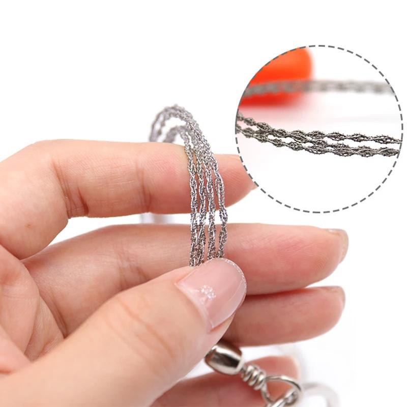 Outdoor Hand Rope Saw Mini Pocket Saw Camping Survival Wire Saw Portable Stainless Steel Wire Saw Camping Parts