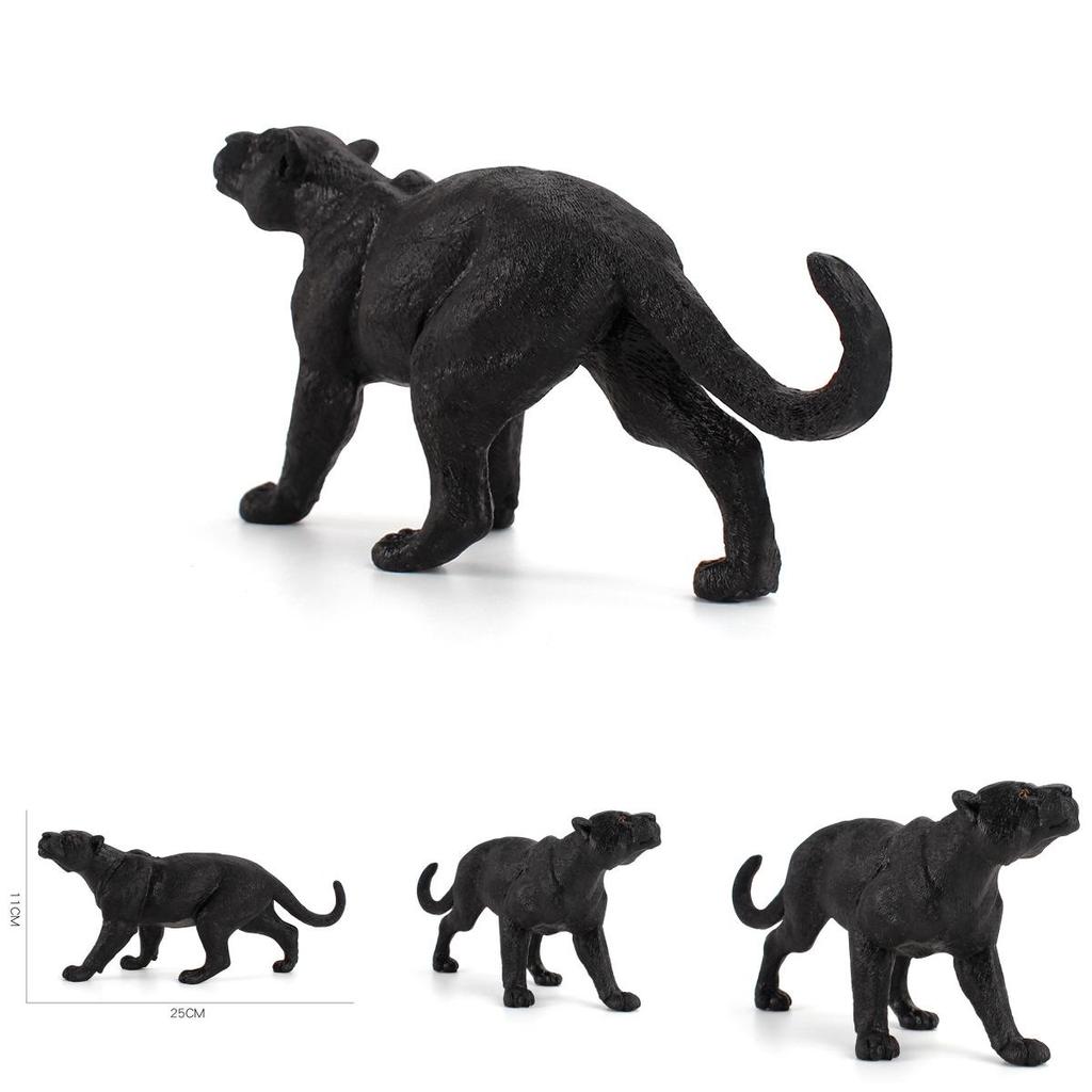 Black Panther Pvc Wildlife Model With Realistic Detailing For Collection And Display
