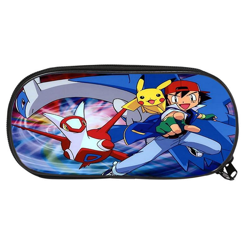 Pokemon Themed Printed Student Single Layer Stationery Storage Pencil Bag