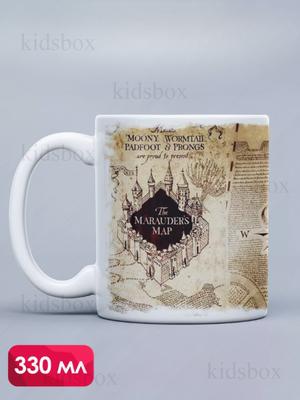 Кружка Гарри Поттер с принтом керамическая чашка Harry Potter Хогвартс 330 мл 