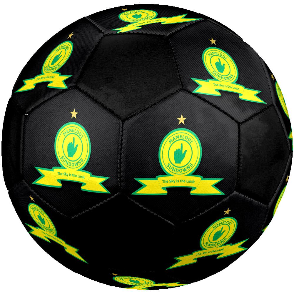 Mamelodi Sundowns Soccer Ball Colorful All Ages Machine Stitched PVC Competition Ready Durable High-Bounce.SIZE5