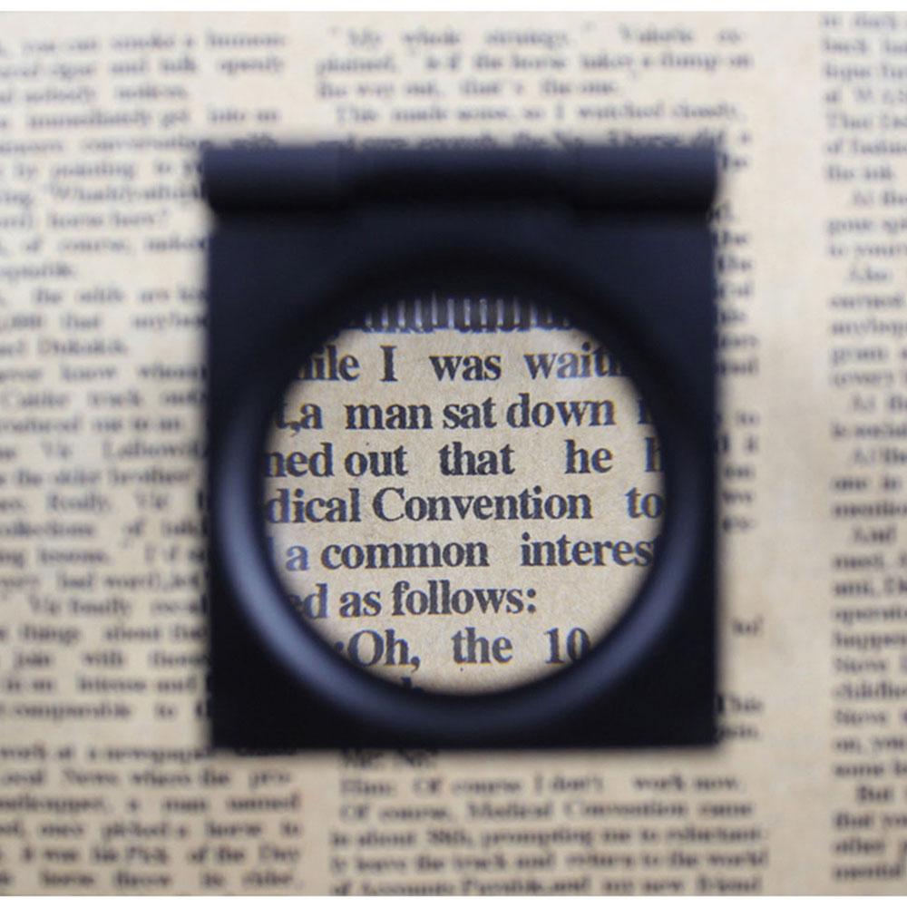 10X 28 мм мини-складная лупа из цинкового сплава со шкалой для текстильного оптического стекла складной увеличительный инструмент