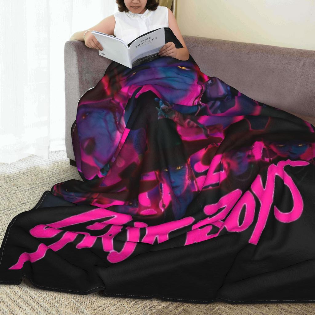 saja boys demon kpop demon hunters Blanket Quality Soft Warm  Throw Blanket Winter Girls Boys Couch Chair Fluffy Bedspread