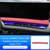 For BMW 5 Series G60 2024-2025 Carbon Fiber Car Center Console Navigation Screen Lower Panel Decorate Sticker Car Accessories