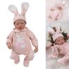 Реалистичная кукла-близнец с тканевым телом Reborns, с нарисованными волосами, мягкая кукла Reborns для новорожденных, игрушка для сна для детей 15,7''