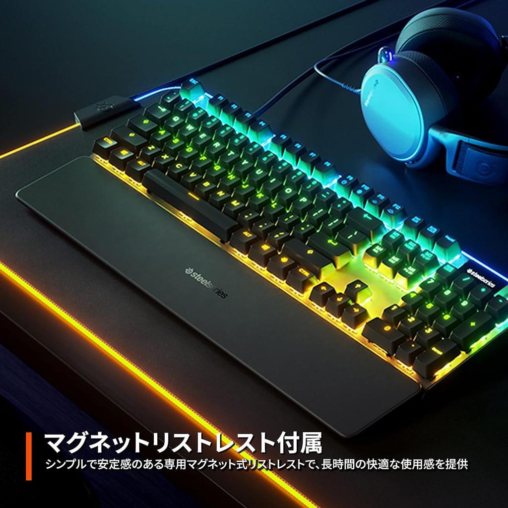 SteelSeries Gaming Keyboard Wired Hybrid Mechanical Switch Japanese Layout Equipped with Organic EL Display Apex 5 64537 [Item]