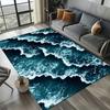 2025 Новый Стиль Сине-Зеленая Морская Волна Морская Вода Природа 3D Ковер Коврик для Гостиной Спальни Дома Декор Дивана, Нескользящий Коврик для Пола