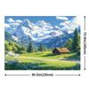 1 piece Alpine and Lake Luchina landscape background spring themed garden wall decoration no electricity required