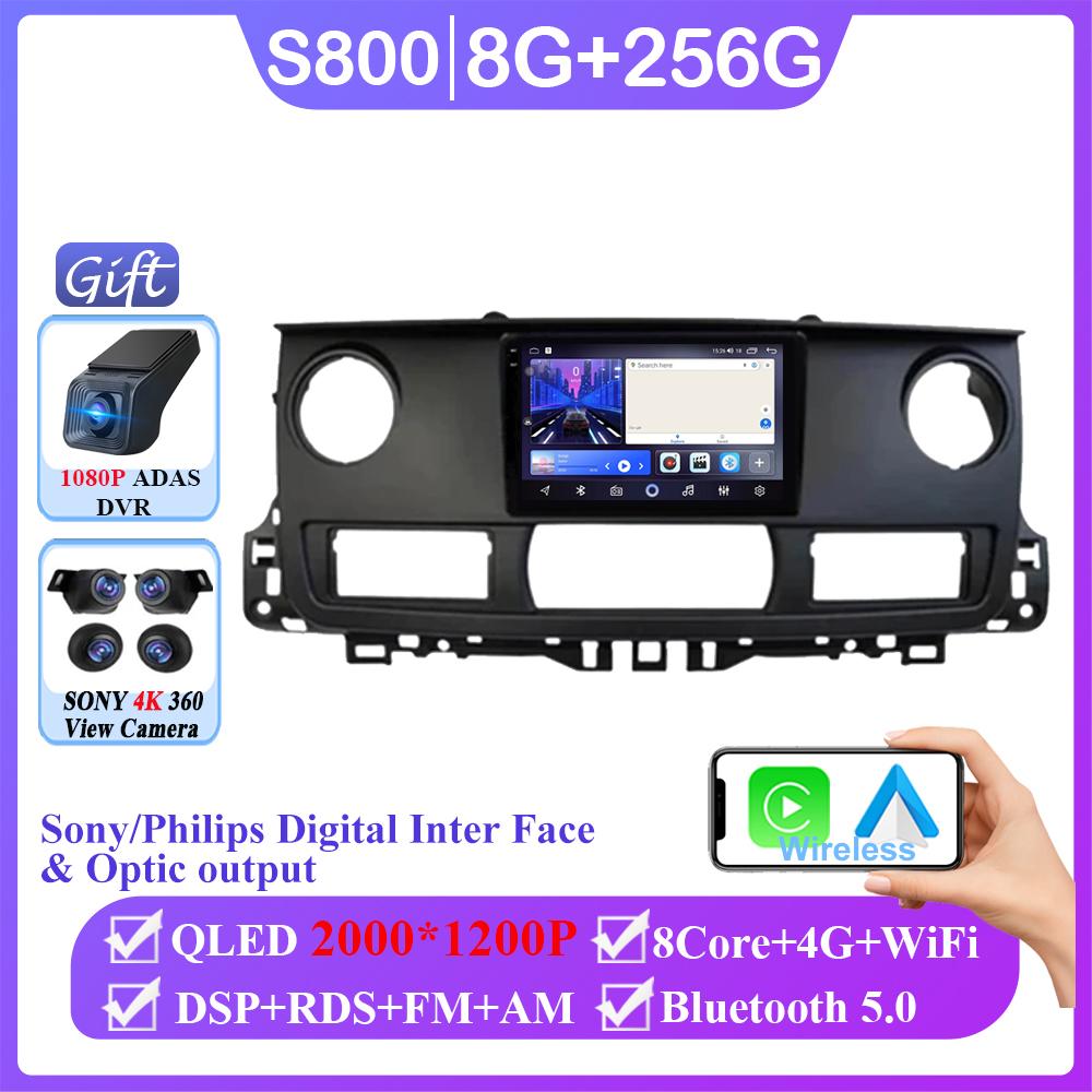 Android 14 для Renault Master 2003-2011 Автомагнитола Стерео Головное Устройство Carplay Мультимедиа Видео Плеер Навигация WIFI Нет 2din DVD