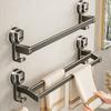 Wall Mounted Bathroom Towel Rack Punching Free Towel Storage Hanger  Homestay
