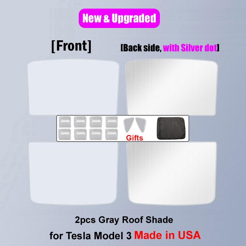 Модернизируйте солнцезащитные шторки для Tesla Model 3 Y 2023. Солнцезащитная шторка на стеклянной крыше. Передний задний люк на крыше. Ветровое стекло. Защитная шторка на крыше. Защитная сетка.