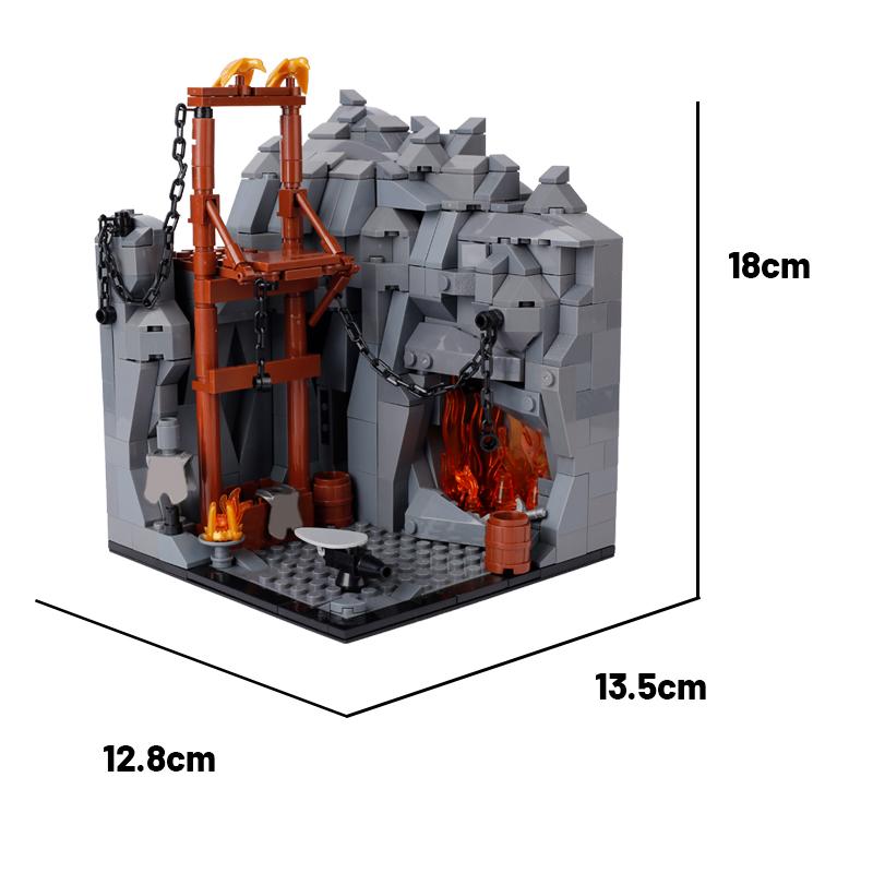 MOC Кубики Игрушки Оружие Средневековый Город Строительные Блоки Фигурки Солдат Сторожевая Башня Дозорная Башня Подвесная Клетка Щит Аксессуар Дети