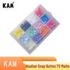 Hualian KAM T5 Four-Hole Resin Snap Buttons, 1.2CM, 150 Sets