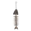 Fishbone Wind Chimes Relaxation Sound Beautiful Melody Iron Hanging Ornament for Home Decoration