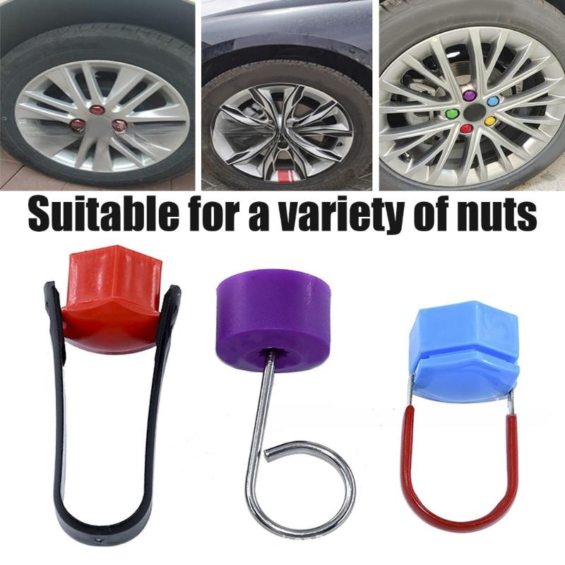 Набор из 6 предметов, колпачки для колесных болтов, съемник, экстрактор, подходит для гайки, центральная крышка, гаджеты, инструмент для демонтажа автомобиля