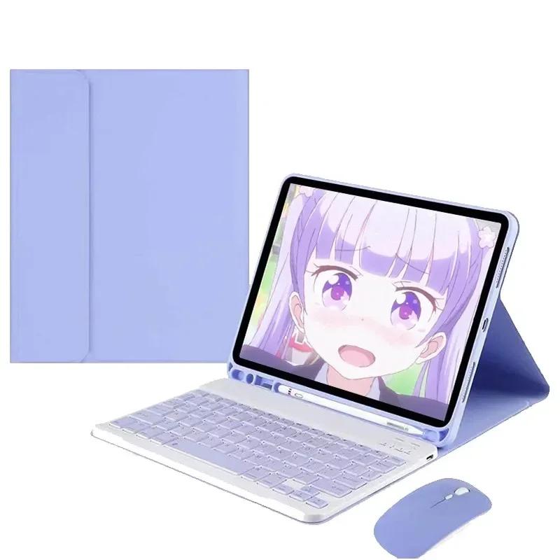 Чехол с клавиатурой для Samsung Galaxy Tab A11 8,7 дюйма SM-X130 SM-X133 SM-X135 Чехол-подставка Клавиатура для планшета Funda