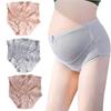 Мягкие шорты для беременных и кормящих матерей, 100% хлопок, розовый, серый, бежевый, 3-цветный комплект, на ощупь, нижнее белье, брюки, попа,