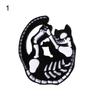 Talos Unisex Retro Bird Cat Skeleton Enamel Brooch Pin Badge Denim Jacket Collar Badge