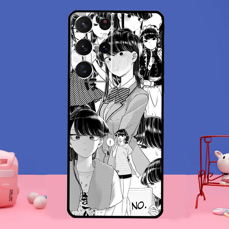 Чехол для телефона Komi Shouko Komi-san в стиле аниме для Samsung Galaxy S22 Ultra S8 S9 S10 Plus Note 20 Ultra S20 FE S21 Ultra