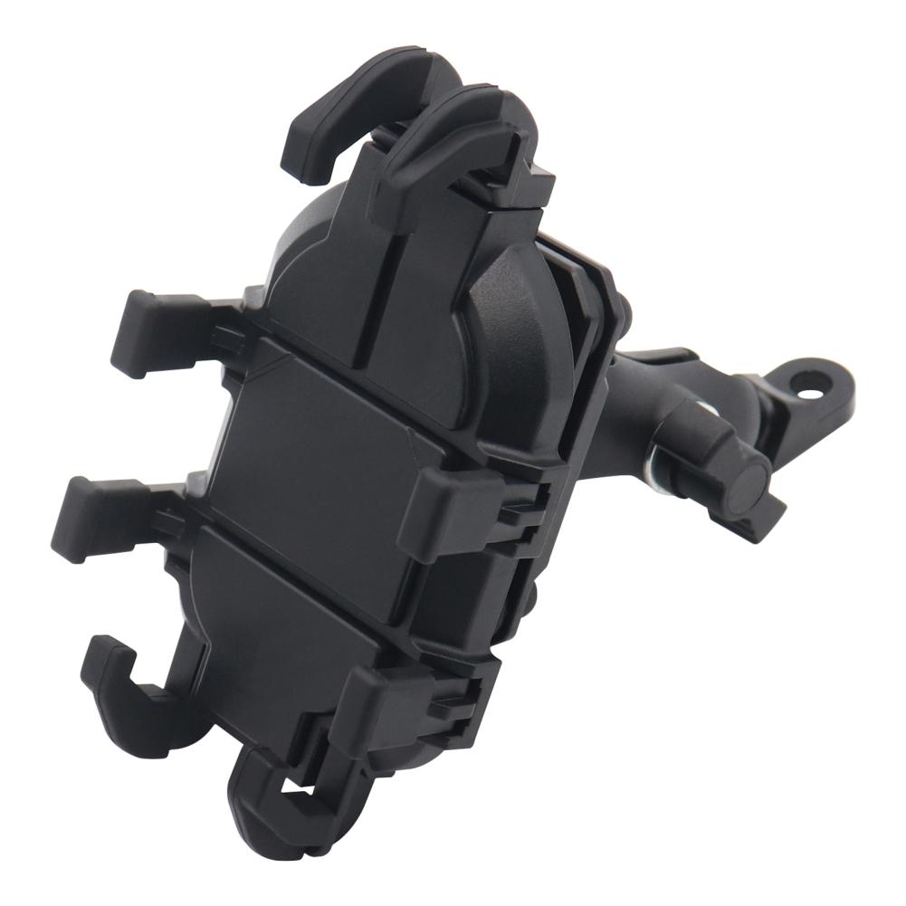 Держатель для телефона на мотоцикле, вращающийся на 360°, зажим для сотового телефона на руль, амортизирующий кронштейн для навигации для телефонов 4,7–7 дюймов