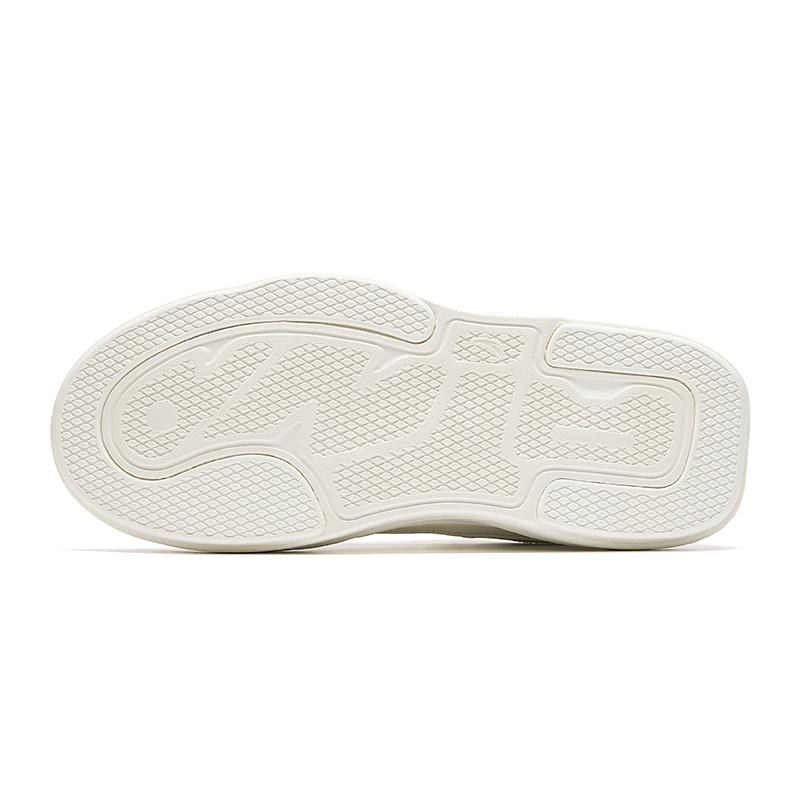 Anta Comfortable Casual Non-Slip Wear-Resistant Low-Top Skate Shoes Women Sneaker Ivory-White 922438011-1