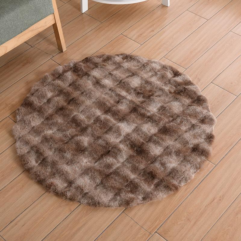 Супер мягкий плюшевый круглый коврик, пушистые ковры для гостиной, домашний декор, ковер для украшения детской комнаты, спальни