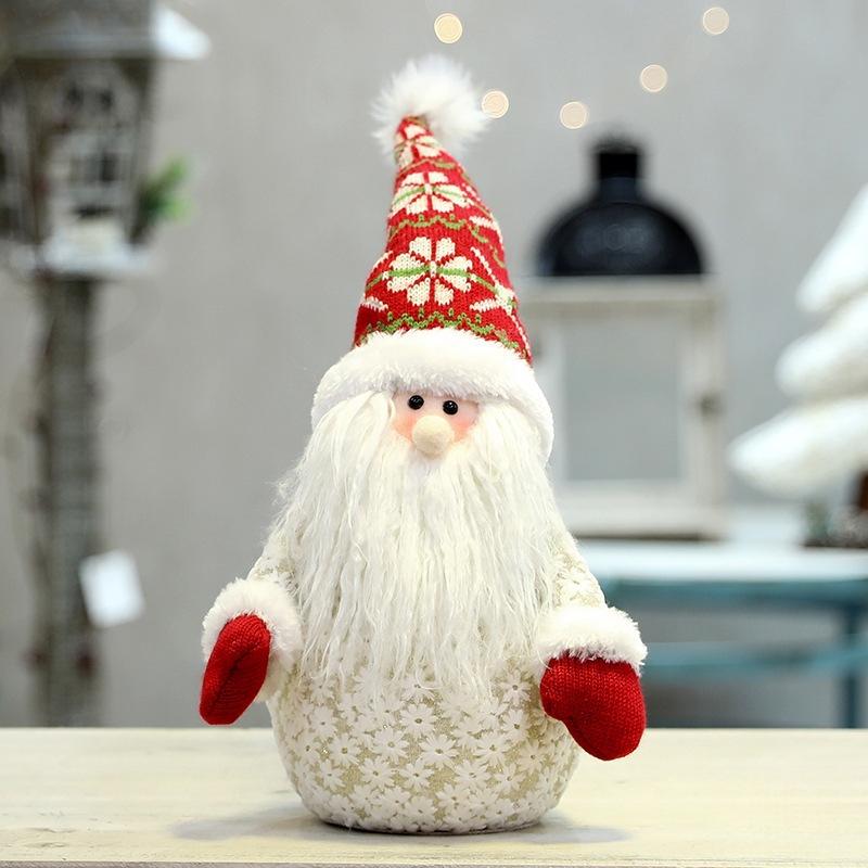 Серия «Рождественская снежинка»: Снеговик, Санта и Олень - Ёлочные игрушки для праздничного декора