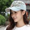 Шляпа, женская повседневная универсальная бейсболка с наклейкой, инкрустированной бриллиантами, летняя солнцезащитная шляпа и козырек от солнца, модная черная женская шляпа-утконос