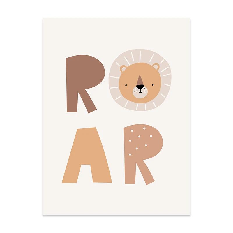 Бохо Мультяшный Слон Сердце Детская Настенная Живопись Постер Принт Холст Картина Детская Комната Спальня для Девочек Домашний Декор Подарок