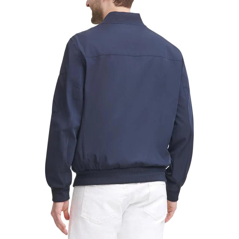 Calvin Klein Однотонная куртка на молнии Мужские куртки Синяя CM107904-TRUE-NAVY