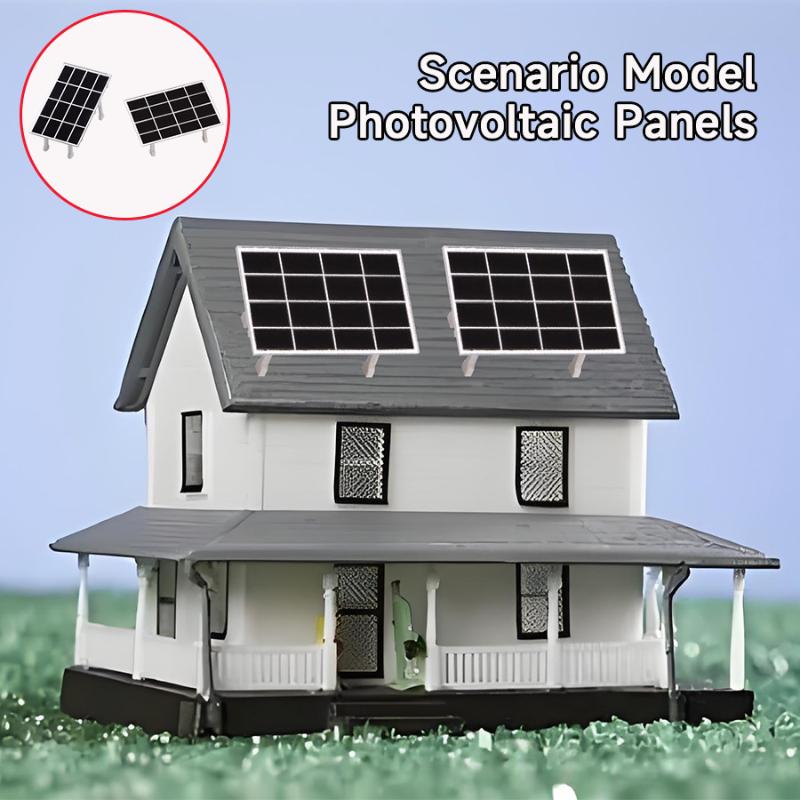Симуляция Миниатюрная Солнечная Фотоэлектрическая Панель Модель DIY Строительство Песочный Стол Сцена Материалы Диорама Набор