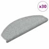 VidaXL Stair Treads 30 Pieces 65 X 24 X 4 Cm Light Grey Semicircular Large 3365762