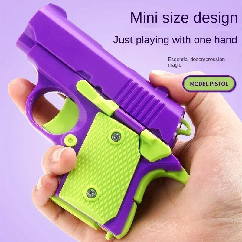 Мини 1911 Детские Игрушечные Пистолеты Модель 3D Печать Гравитацией Игрушка-Антистресс разработана для Детей Взрослых Игрушка для Снятия Стресса Детский Подарок-Декомпрессия