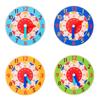 Teaching Hour Minute Second Cognition Learning Clock Kids Time Enlightenment Wooden Clock Toys
