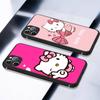 KT68 Прекрасный чехол Hello Kitty для Samsung A04 A14 A23 A34 A54 M23 M33 M52 M53 Realme 10 9 C30S C35 C55 VIVO Y02S Y21 Y33S Y51 X80 Pro Прозрачный чехол