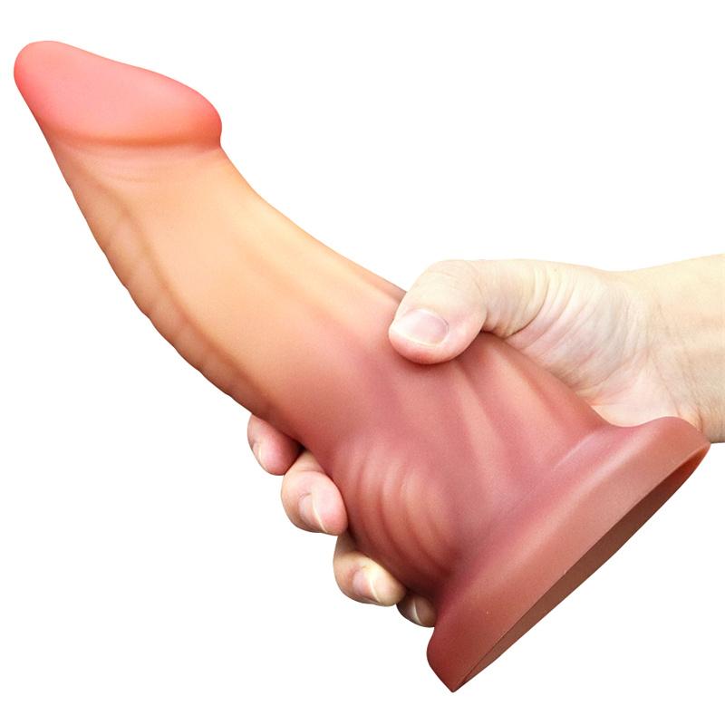 Женское профилированное устройство для мастурбации, имитация фаллоимитатора, супер большой силиконовый, мягкий, супер толстый фаллоимитатор, секс-товары, большая анальная пробка