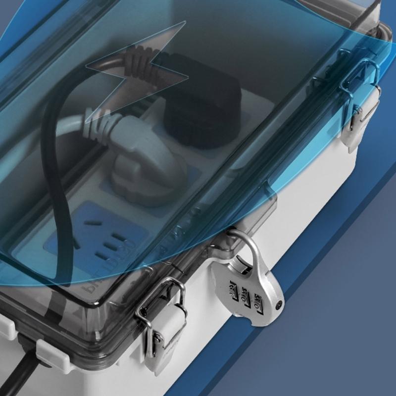 Electrical Enclosure Plastic Outdoor Electrical Connection Box Waterproof Power Box Indoor Wire Shell Easy to Install