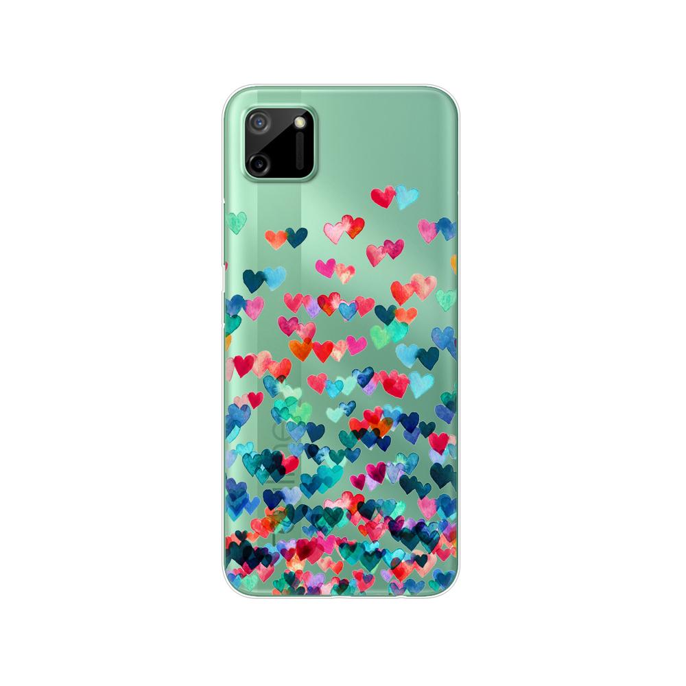 Для Realme C11 2021 2020 силиконовый чехол из ТПУ на заднюю панель телефона, чехол для OPPO RealmeC11 C 11, мягкий чехол RMX3231 RMX2185, бампер 6,5 дюйма