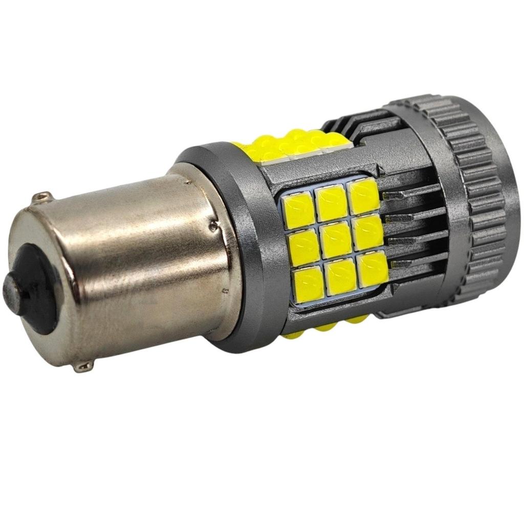 2 шт. светодиодные лампы P21W BA15S 12V-24V без ошибок 2600 лм белые мощные