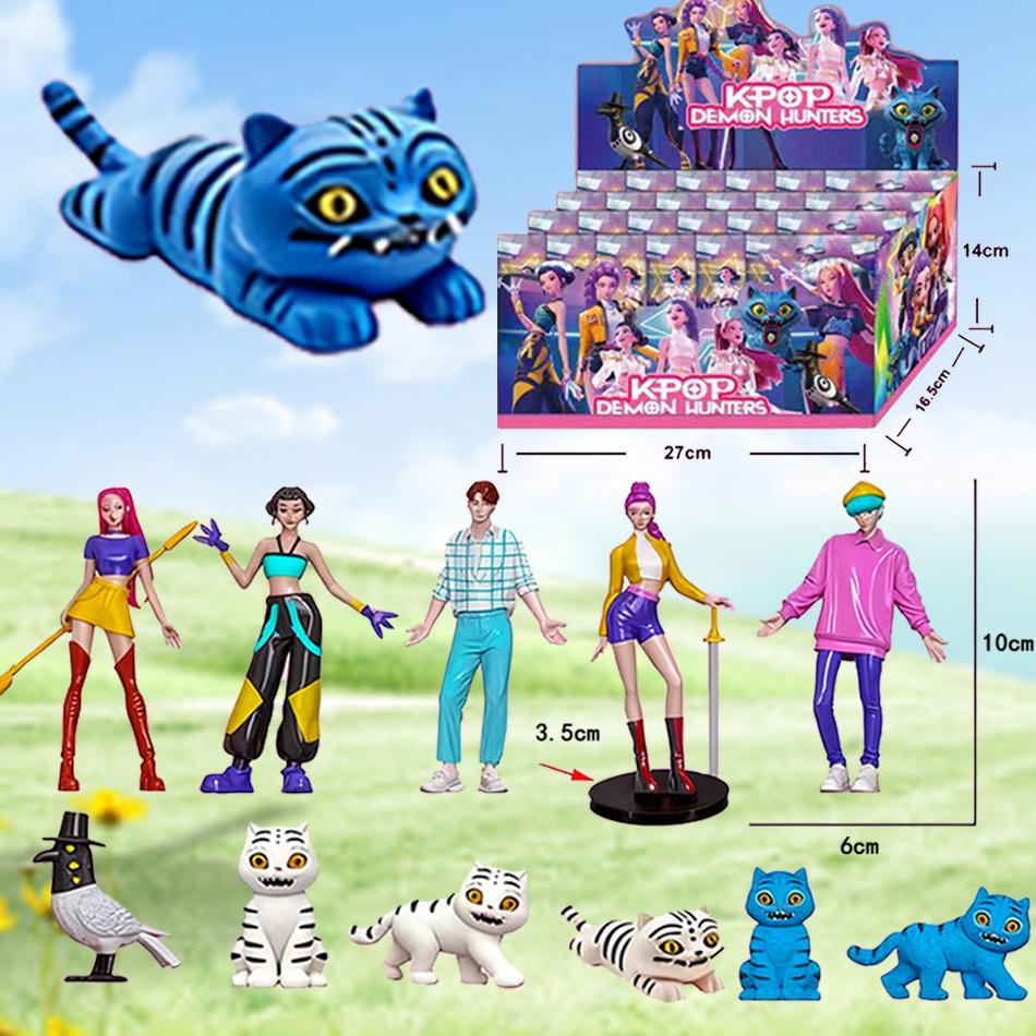 Anime Kpop Demon Hunters blind box Action Figure Set - Derpy Tiger Ranimeumi Mira Zoey Sussy Figurine Dolls for Fans Gift