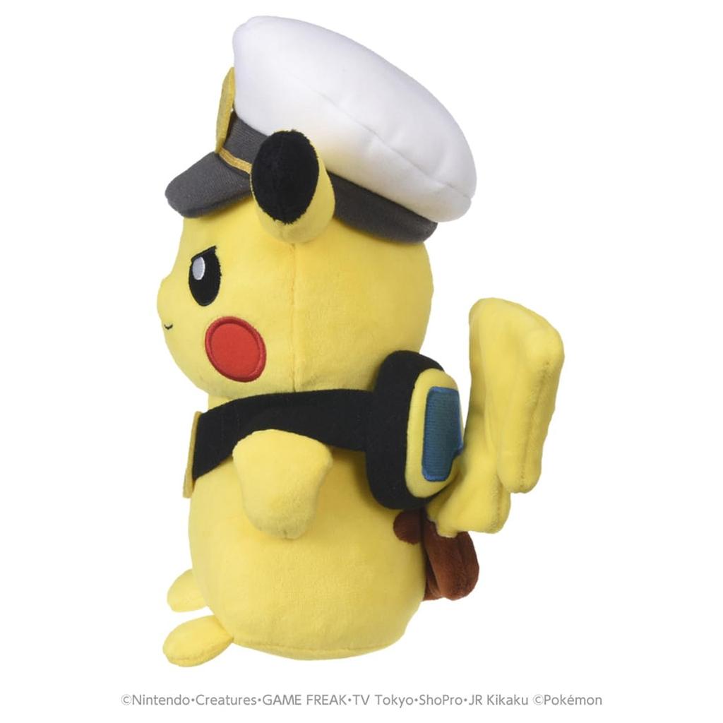 TAKARA TOMY Plush Toy Captain Pikachu Goggles Pokémon Ver.