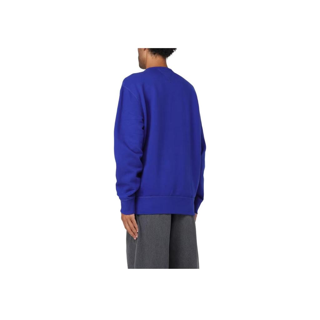 Polo Ralph Lauren Пуловер с круглым вырезом и вышивкой логотипа, со спущенным плечом, с длинным рукавом, мужской свитер, синий 710766772-014