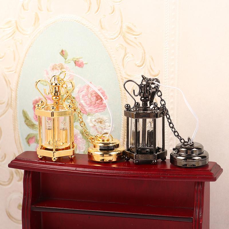 1:12 миниатюрный потолочный светильник для кукольного домика, люстра, светодиодный настенный светильник, мебельный декор