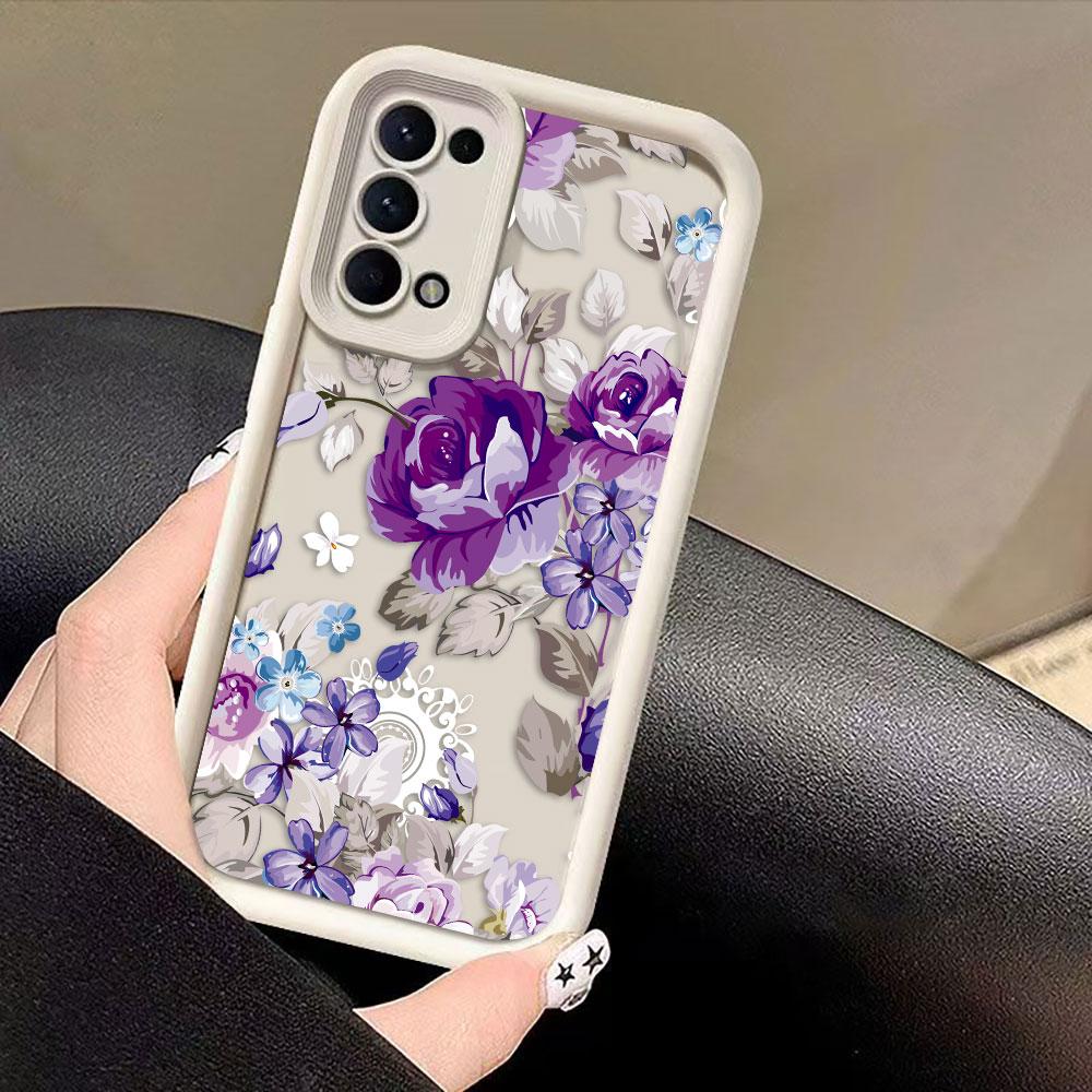 Красивые Фиолетовые Цветы Чехол для Телефона Для Oneplus 8T 9R 10R 11 12 13 13T 15 NORD ACE CE 2 3 4 5 6 LITE TPU Чехол DIY Оболочка
