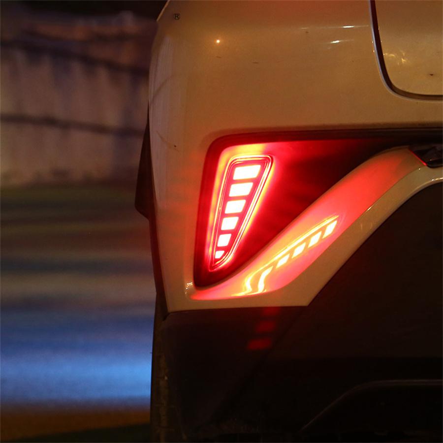 Для Toyota C-HR CHR 2016-2020 Светодиодные задние противотуманные фары Задний бампер Стоп-сигнал 3 шт.