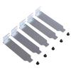 5 шт./лот, 8 см, серебряная крышка слота PCI, чехол для компьютера, пылевой фильтр, заглушка