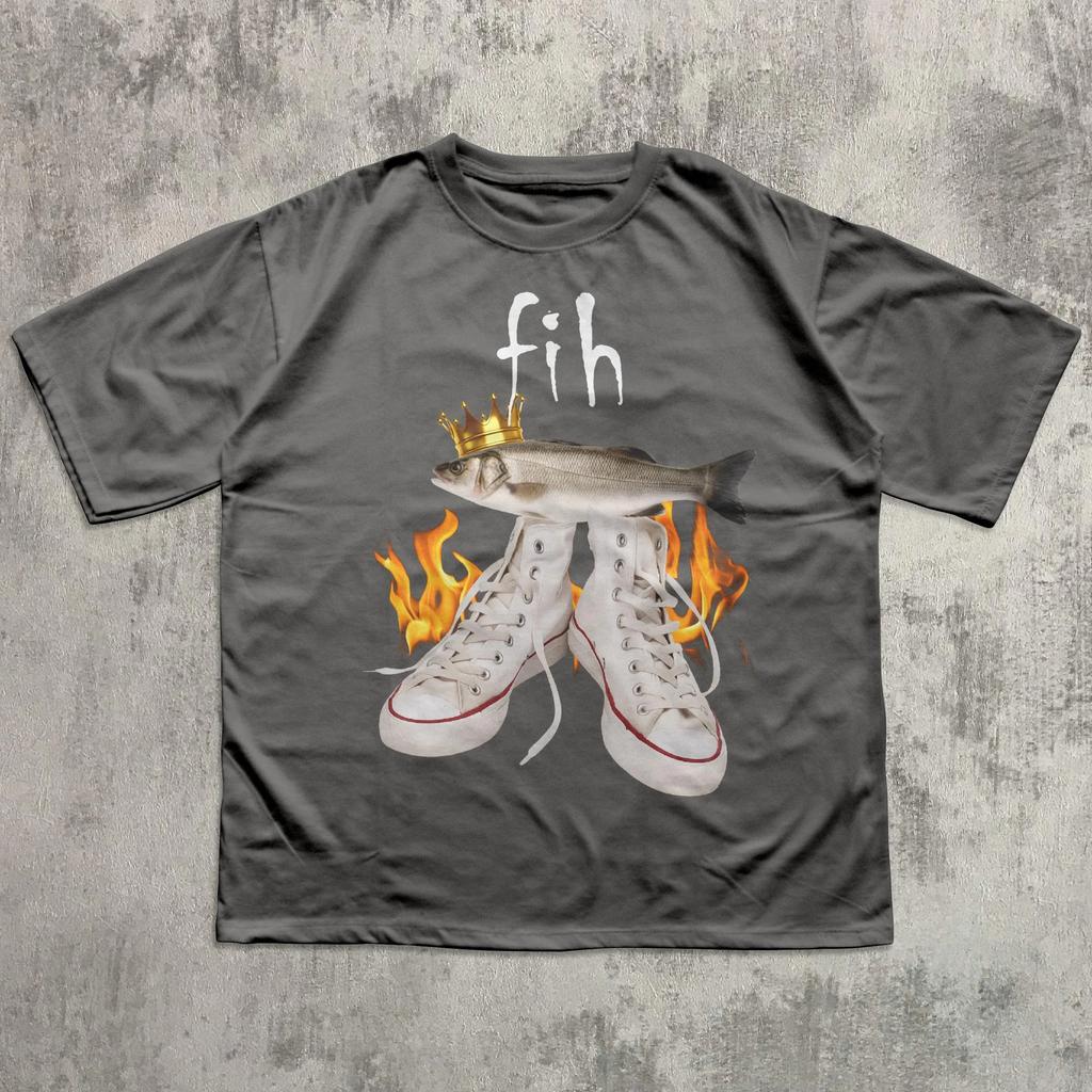 2026 Fih Funny Meme Tshirt Fish Ironic Stupid Gifts Weird Meme TShirt Comfortable and loose Unisexs and WOMENs Tshirts