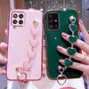 Роскошный чехол с цепочкой на запястье Love Heart для Samsung Galaxy A12 A22 4g A42 A51 A71 A31, браслет A 12 51 71, силиконовый чехол